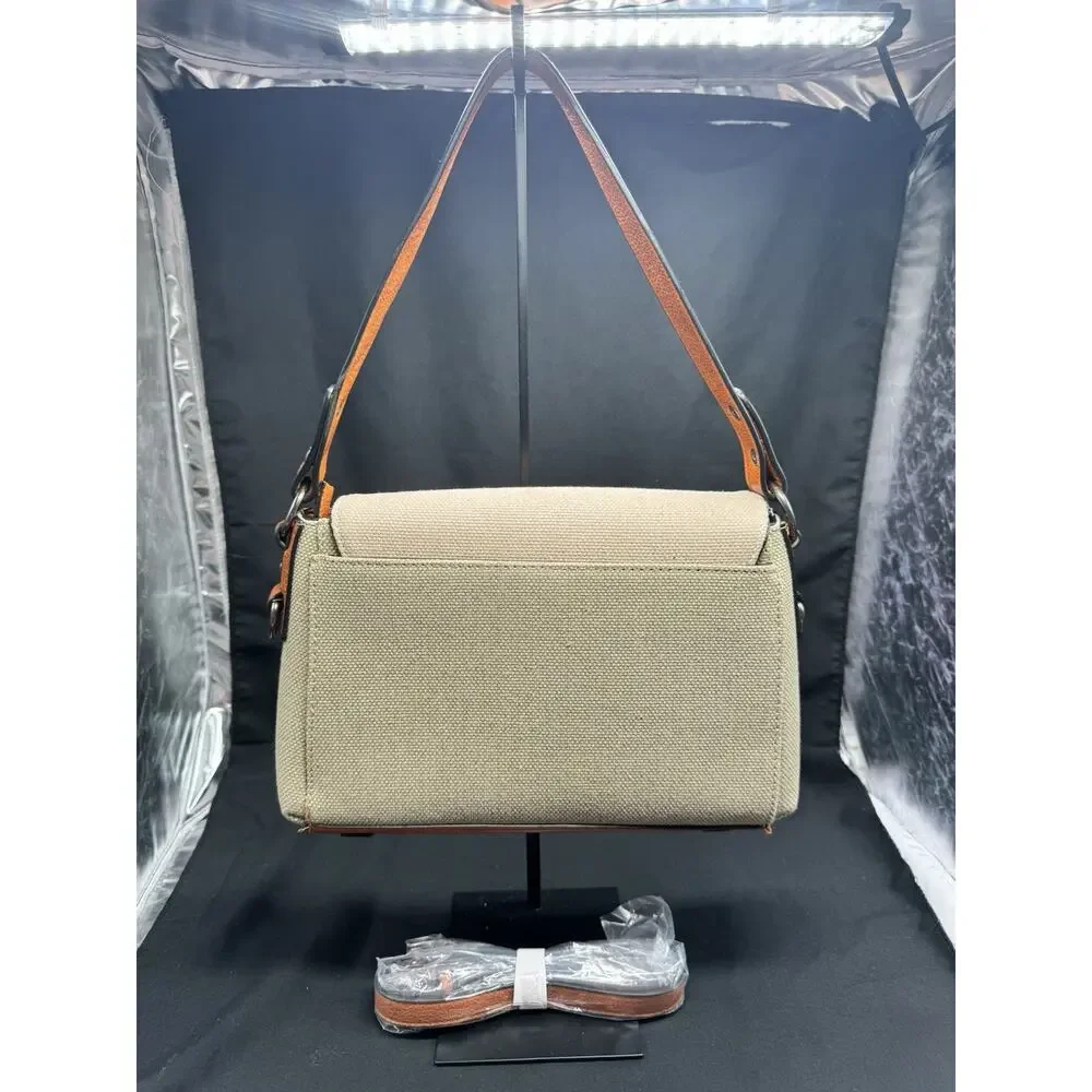 Simply Noelle Crossbody Hand Bag Purse Tan Zipper Front Pocket Old Money Preppy - Picture 4 of 14